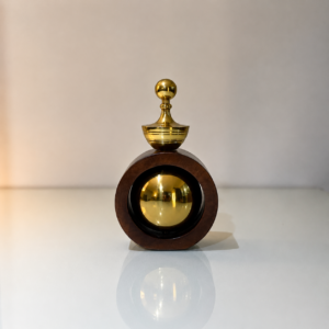 ChatGPT Image Aug 10, 2026, 10_17_11 PM Round Wooden & Gold Decorative Accent Piece