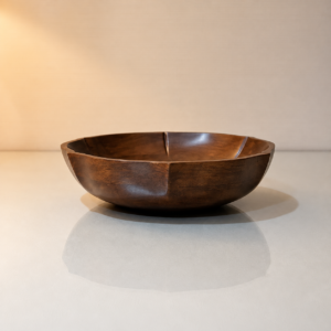 Rustic Brown Decorative Serving Bowl