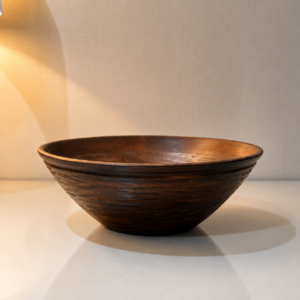 ChatGPT Image Aug 8, 2026, 06_38_30 PM Handcrafted Wooden Decorative Bowl with Layered Textured Finish