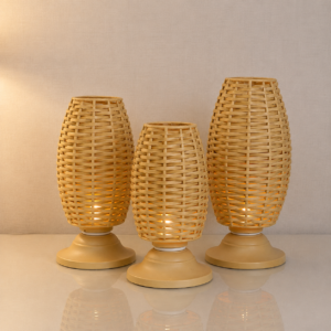 ChatGPT Image Aug 9, 2026, 08_51_15 AM Set of 3 Natural Woven Table Lamps