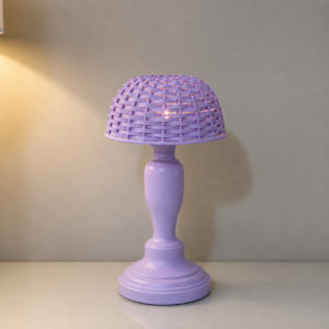 ChatGPT Image Aug 9, 2026, 09_11_31 AM Lavender Woven Table Lamp with Basket-Style Shade