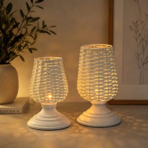 WhatsApp Image 2026-08-03 at 11.43.44 White Woven Table Lamp Set | Decorative Rattan Bedside Lamps